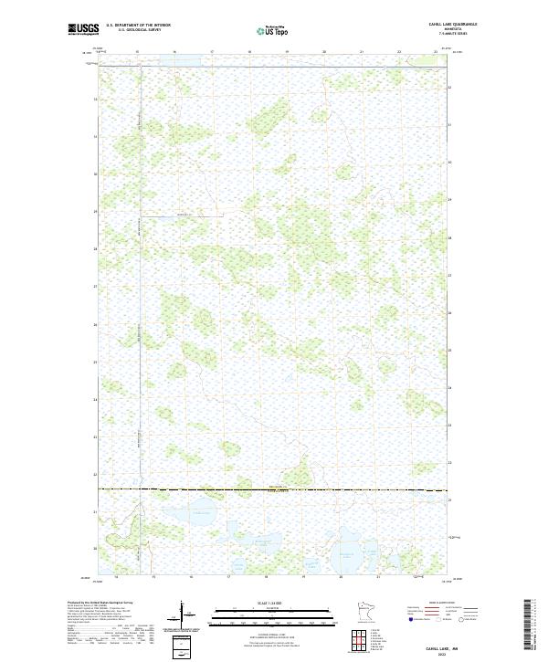 USGS Topographic Map – Cahill Lake