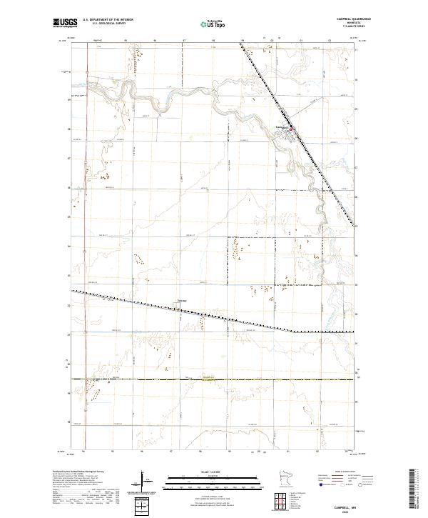 USGS Topographic Map – Campbell