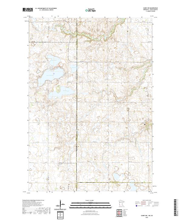 USGS Topographic Map – Canby NW