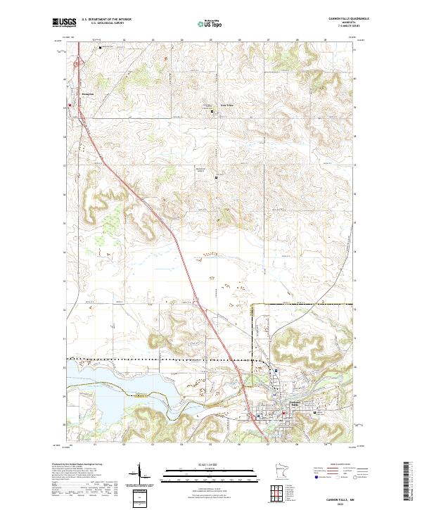 USGS Topographic Map – Cannon Falls