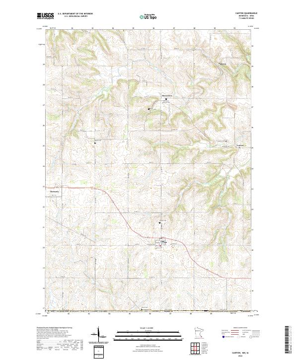 USGS Topographic Map – Canton