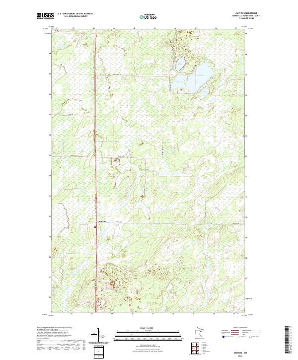 USGS Topographic Map – Canyon