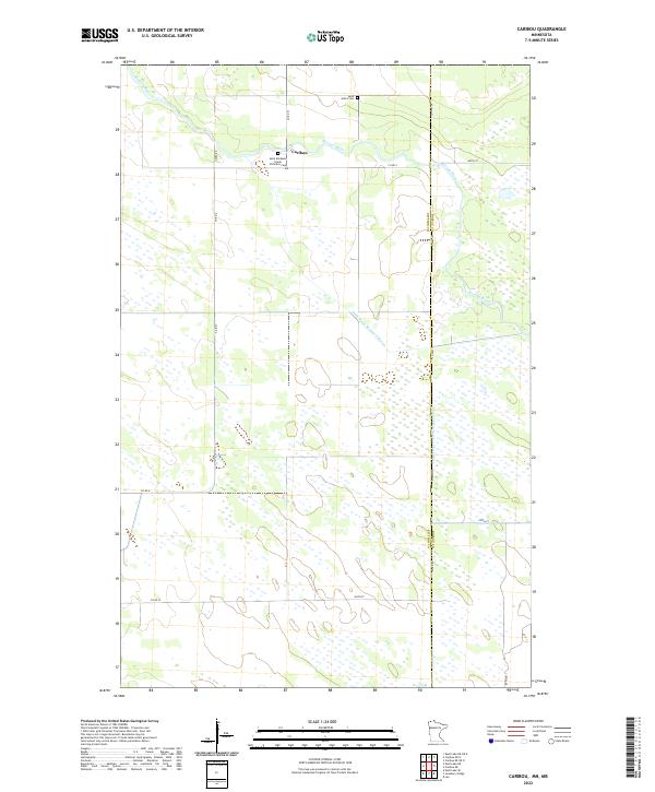 USGS Topographic Map – Caribou