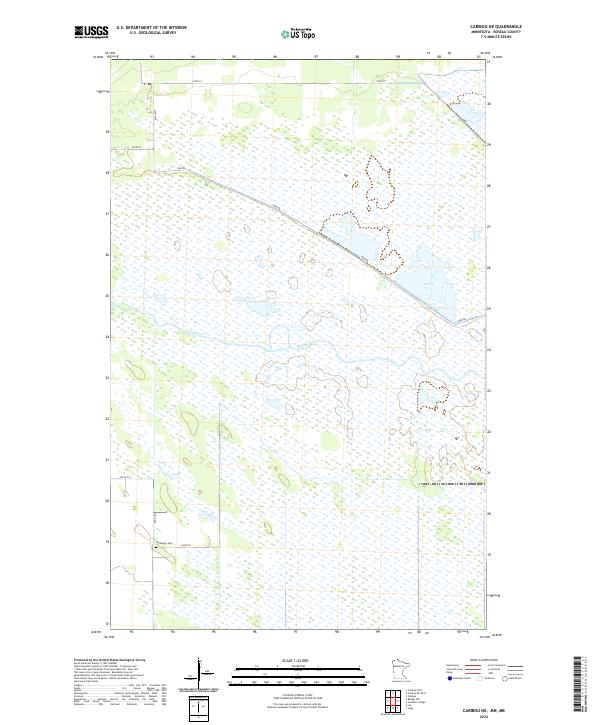 USGS Topographic Map – Caribou NE