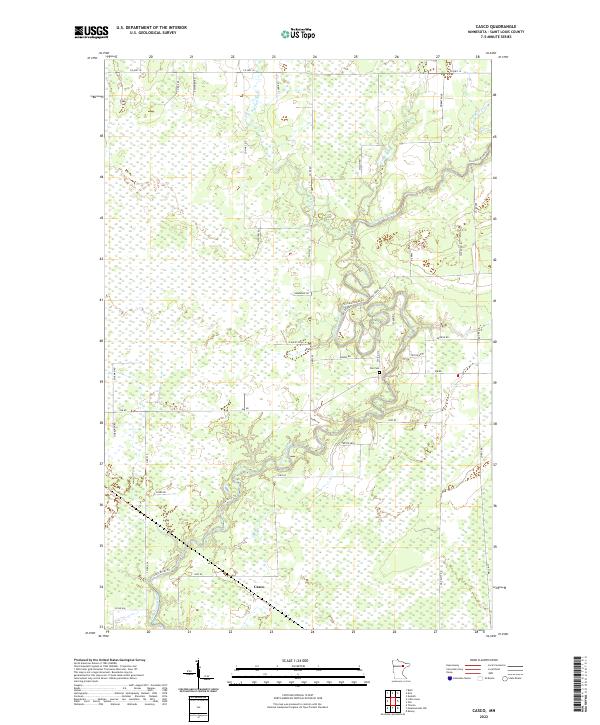 USGS Topographic Map – Casco