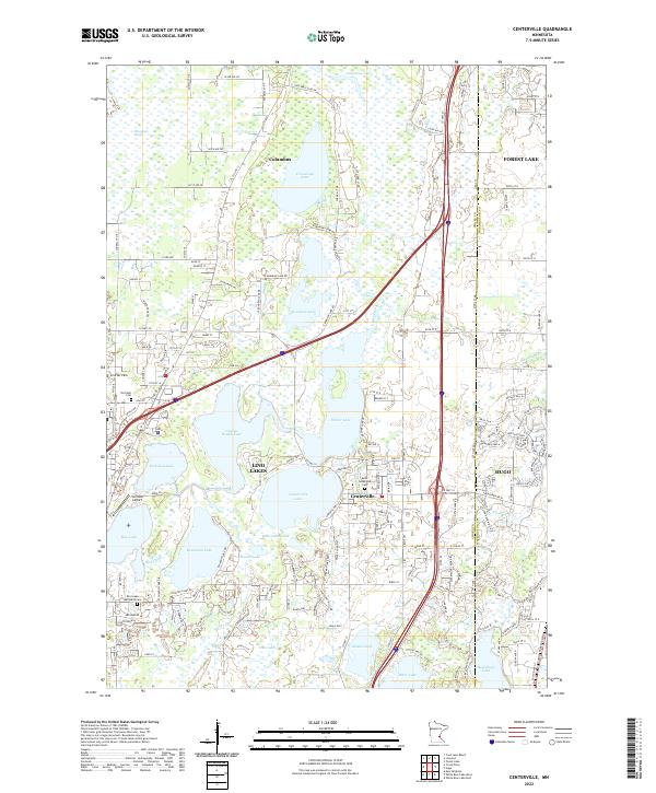 USGS Topographic Map – Centerville
