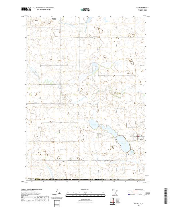 USGS Topographic Map – Ceylon
