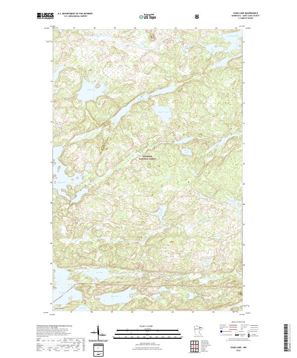 USGS Topographic Map – Chad Lake