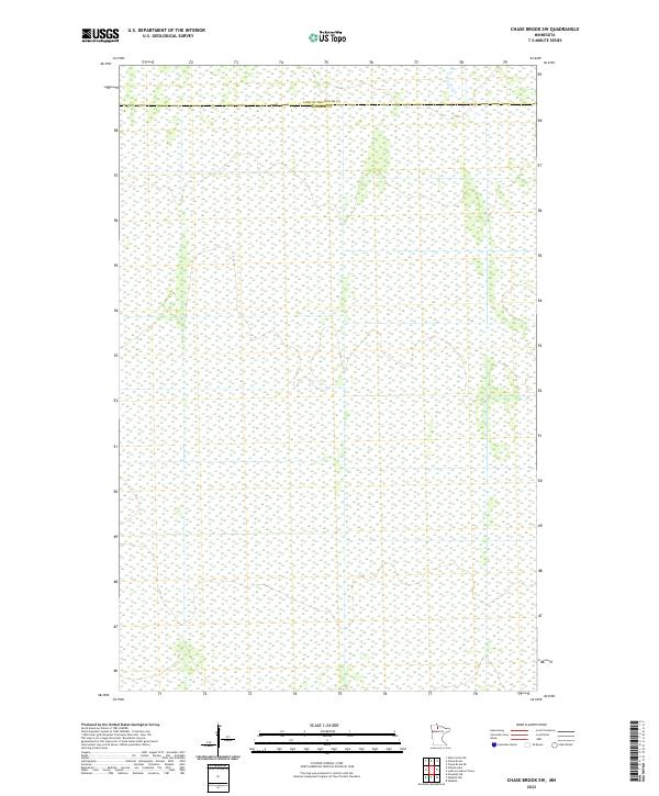 2022 Map of Chase Brook SW, 2022 Print