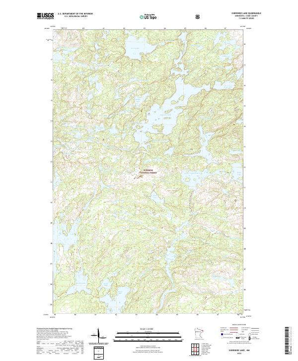 USGS Topographic Map – Cherokee Lake