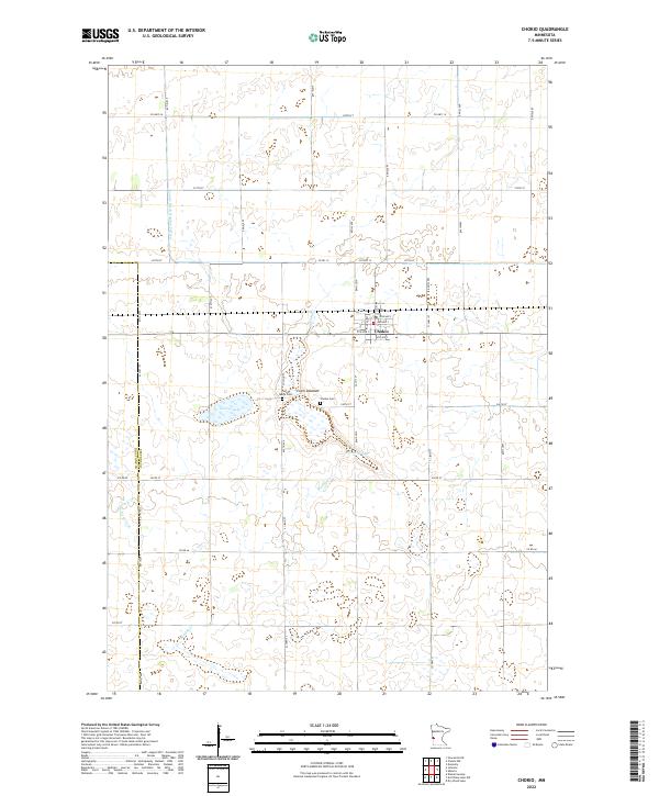 USGS Topographic Map – Chokio