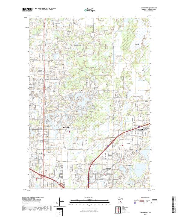 USGS Topographic Map – Circle Pines