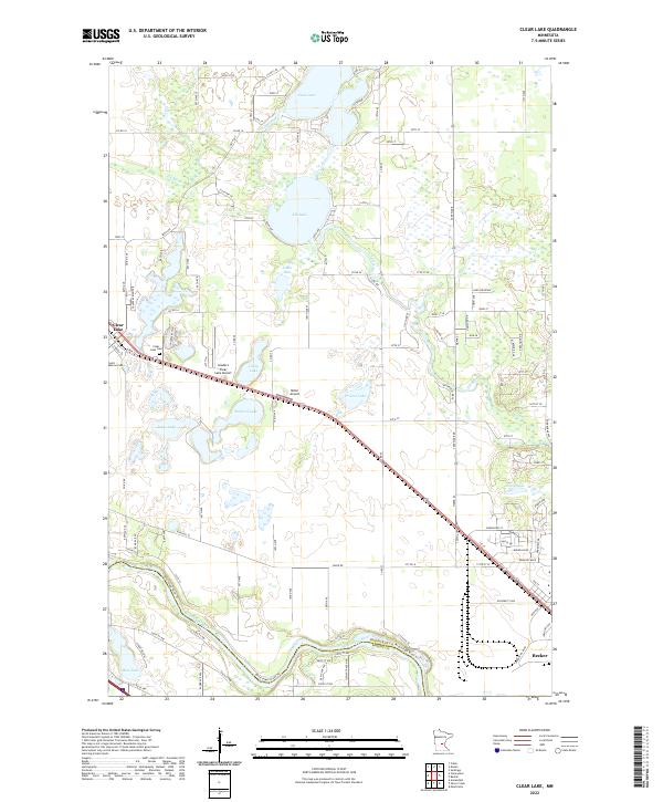 USGS Topographic Map – Clear Lake