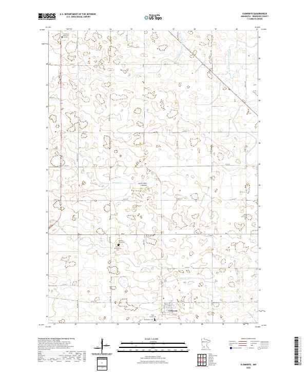 USGS Topographic Map – Clements