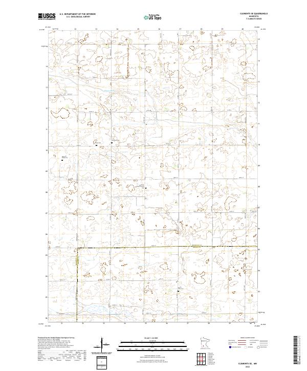 USGS Topographic Map – Clements SE