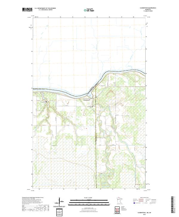 USGS Topographic Map – Clementson