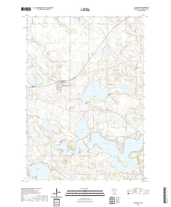USGS Topographic Map – Cleveland