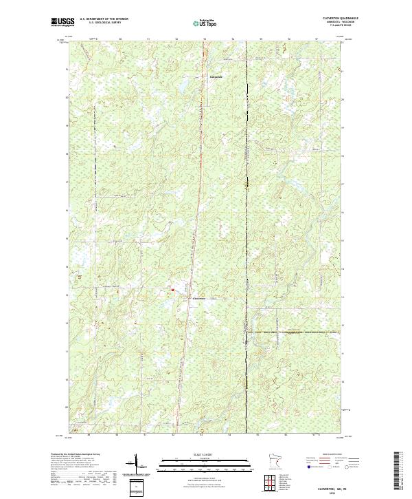 USGS Topographic Map – Cloverton