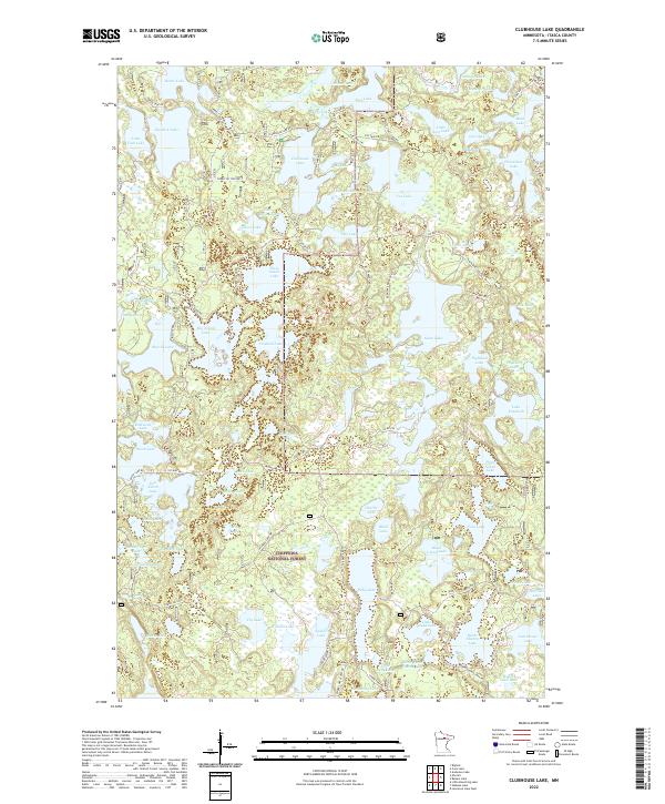 USGS Topographic Map – Clubhouse Lake