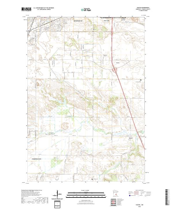 USGS Topographic Map – Coates