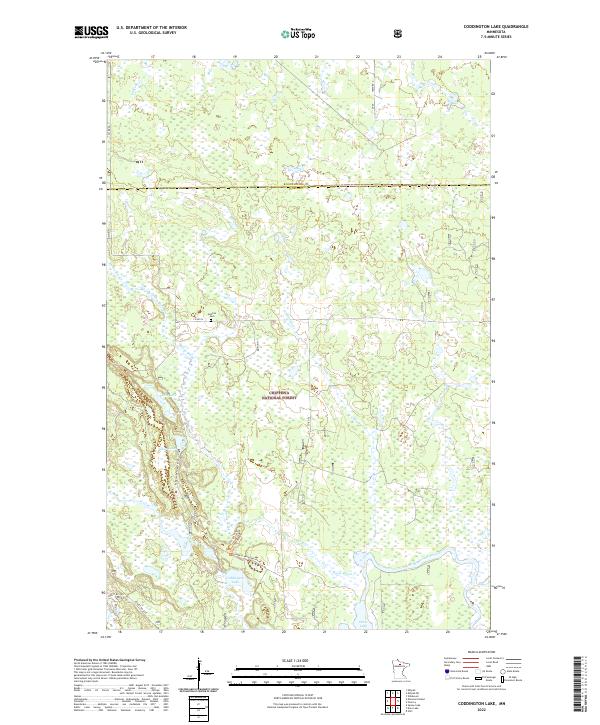 USGS Topographic Map – Coddington Lake