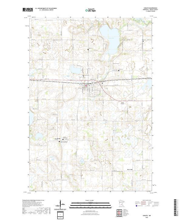 USGS Topographic Map – Cokato