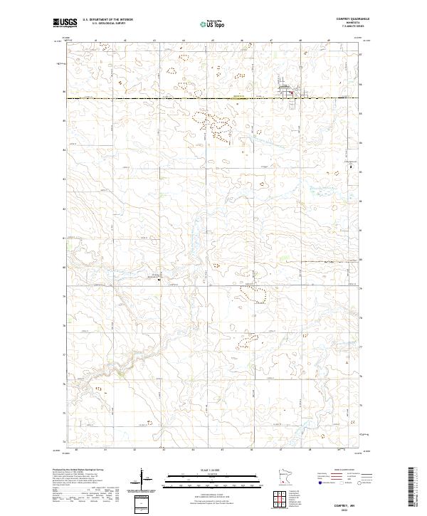 USGS Topographic Map – Comfrey