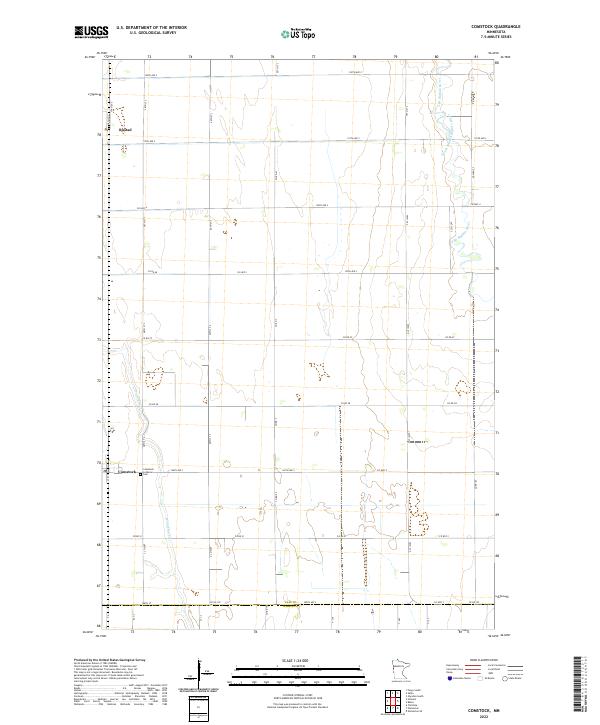 USGS Topographic Map – Comstock