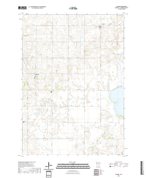 USGS Topographic Map – Conger