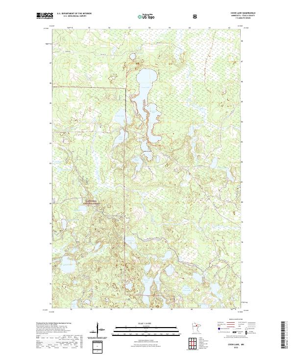 USGS Topographic Map – Coon Lake