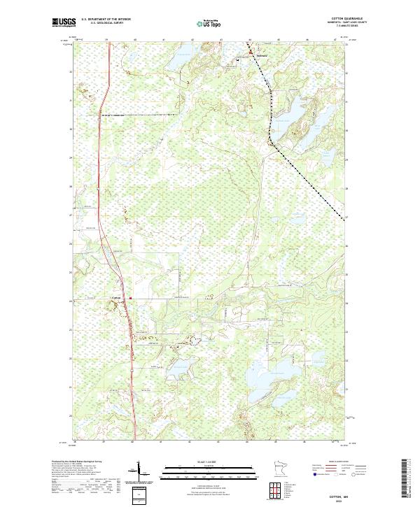 USGS Topographic Map – Cotton