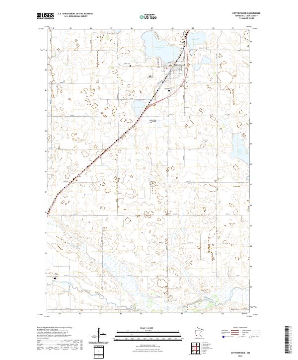 USGS Topographic Map – Cottonwood