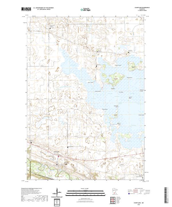 USGS Topographic Map – Courtland
