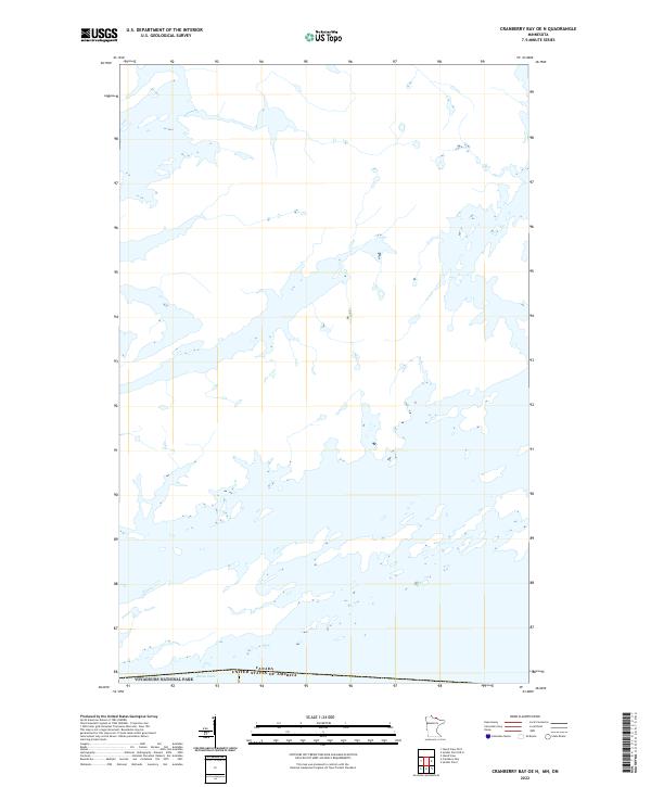 2022 Map of Cranberry Bay OE N, 2022 Print