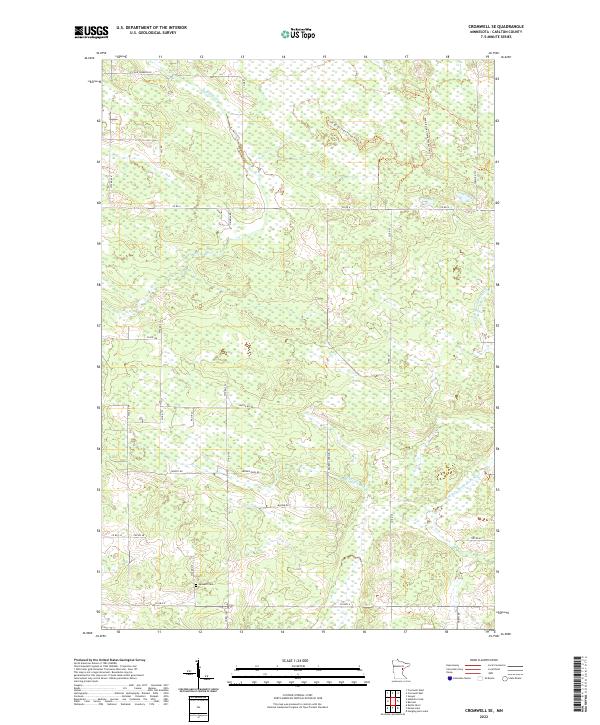 USGS Topographic Map – Cromwell SE