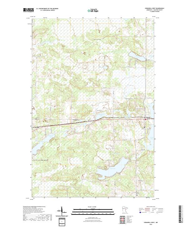 USGS Topographic Map – Cromwell West
