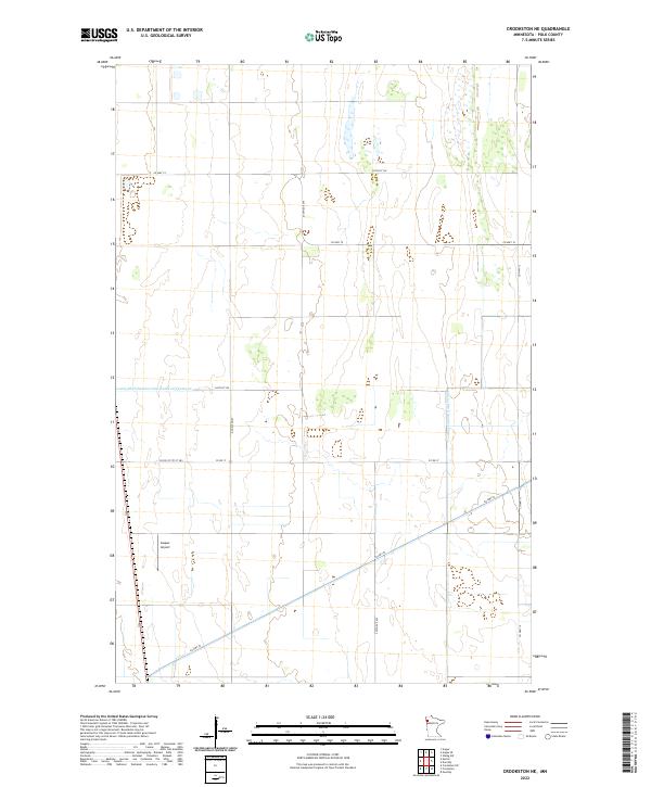 USGS Topographic Map – Crookston NE