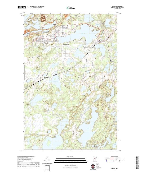 USGS Topographic Map – Crosby
