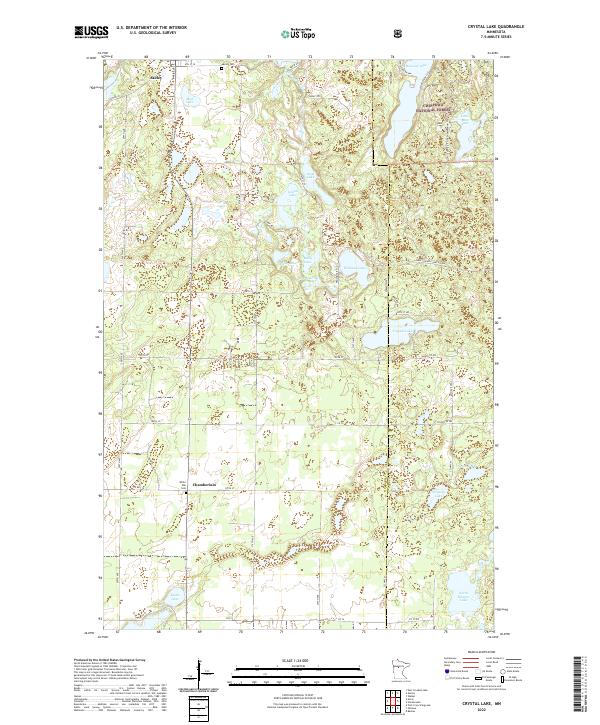 USGS Topographic Map – Crystal Lake
