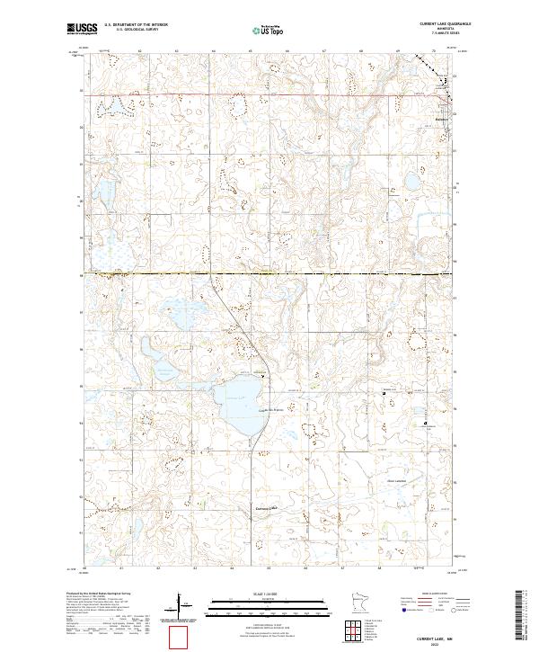 USGS Topographic Map – Current Lake