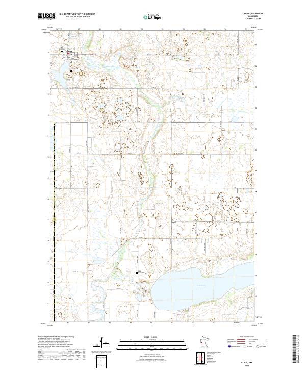 USGS Topographic Map – Cyrus