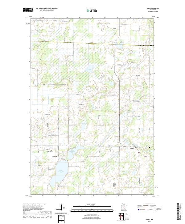 USGS Topographic Map – Dalbo