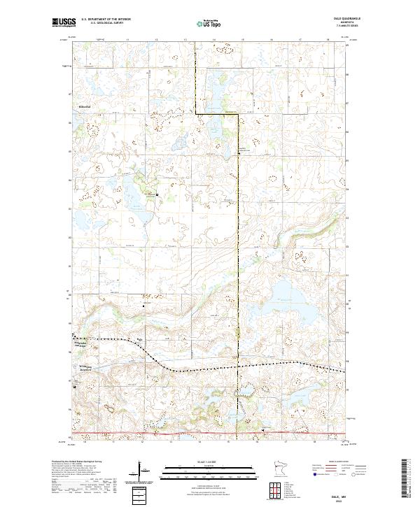 USGS Topographic Map – Dale