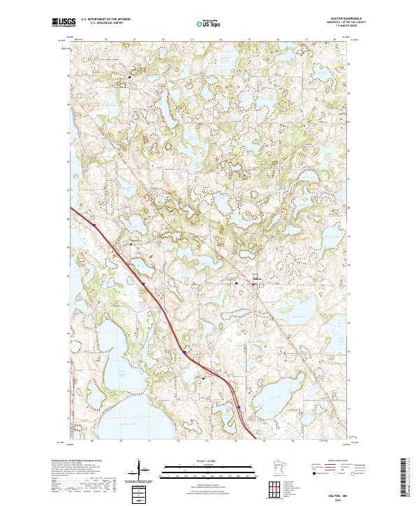 USGS Topographic Map – Dalton