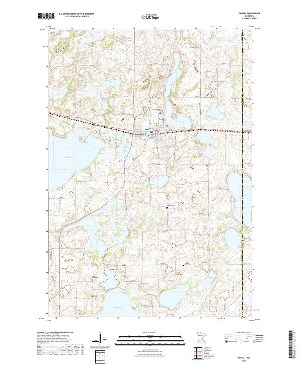 USGS Topographic Map – Dassel