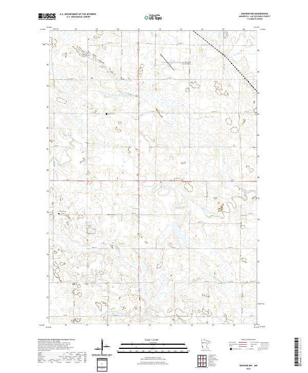 USGS Topographic Map – Dawson NW