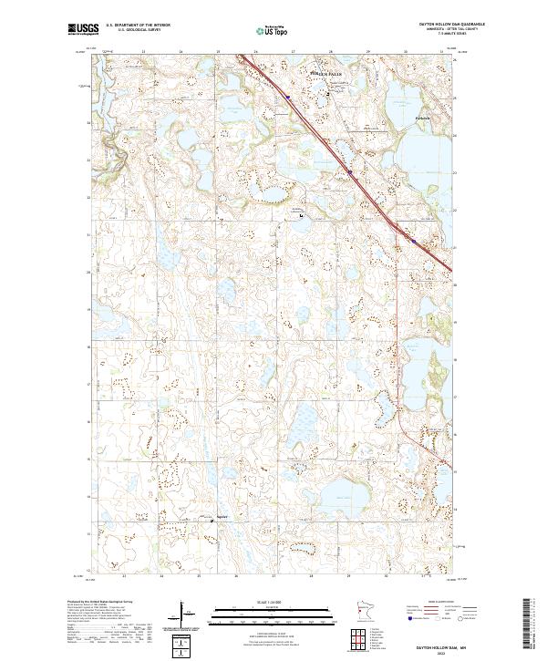 USGS Topographic Map – Dayton Hollow Dam