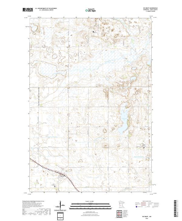 USGS Topographic Map – De Graff