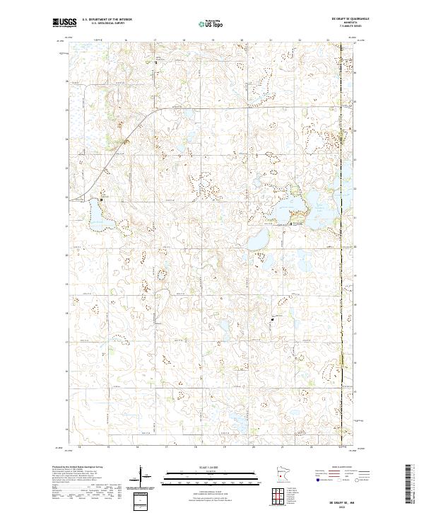 USGS Topographic Map – De Graff SE