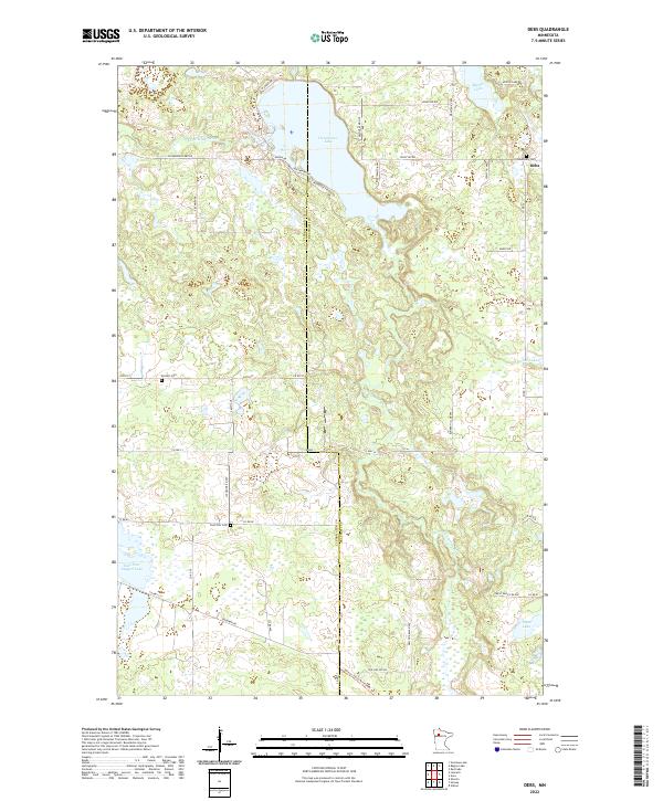 USGS Topographic Map – Debs
